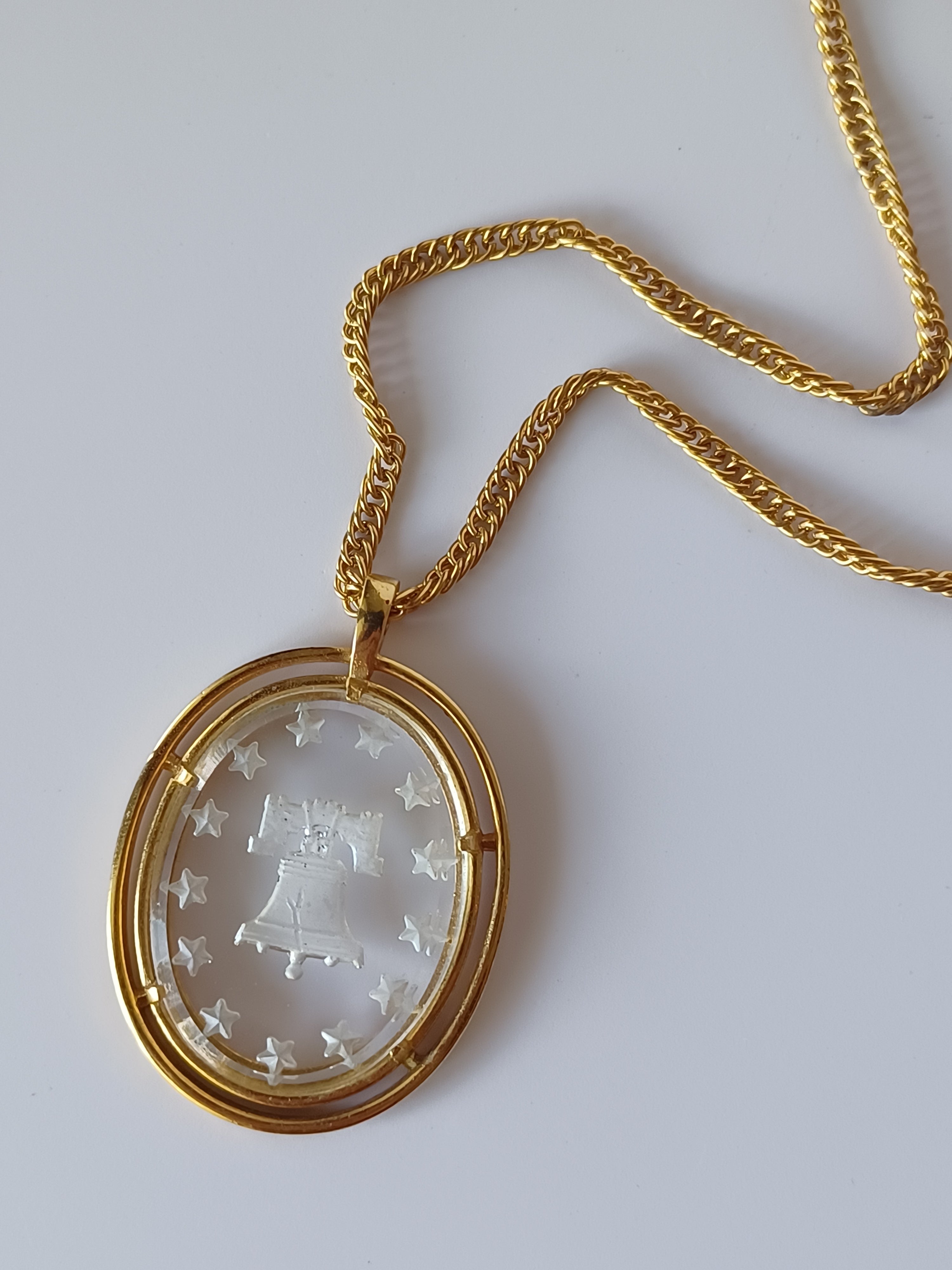 Vintage Trifari Liberty Bell Necklace