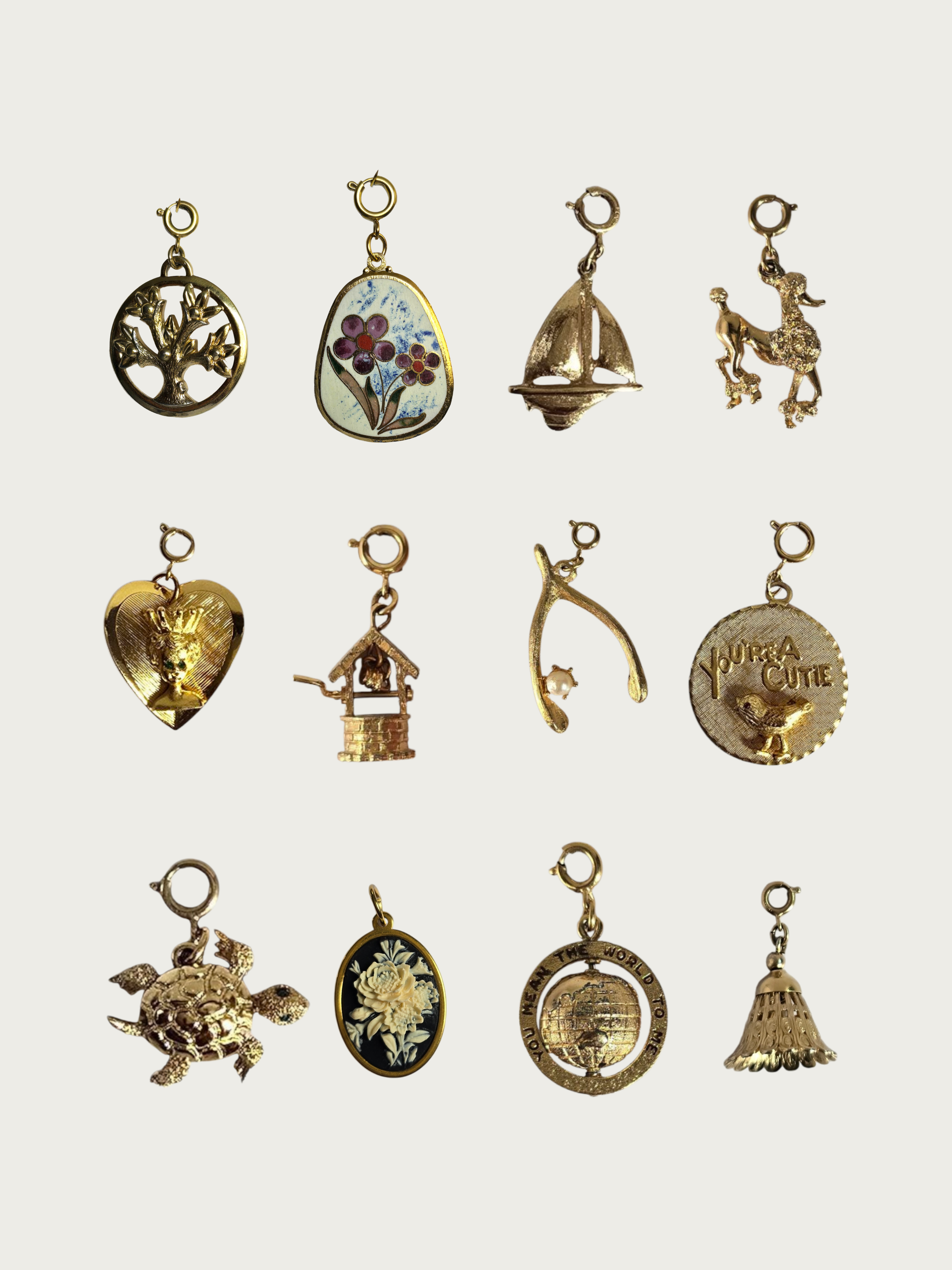 Vintage Clasped Charms