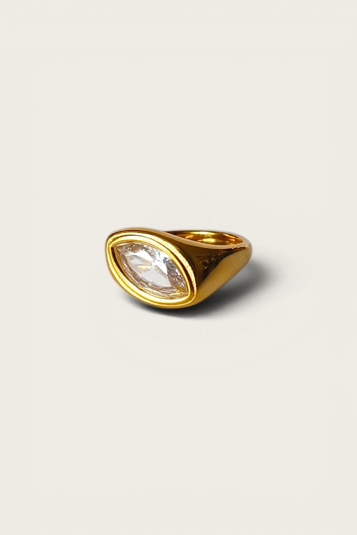 East-West Signet Ring