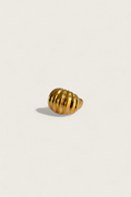 80s Ribbed Dome Ring