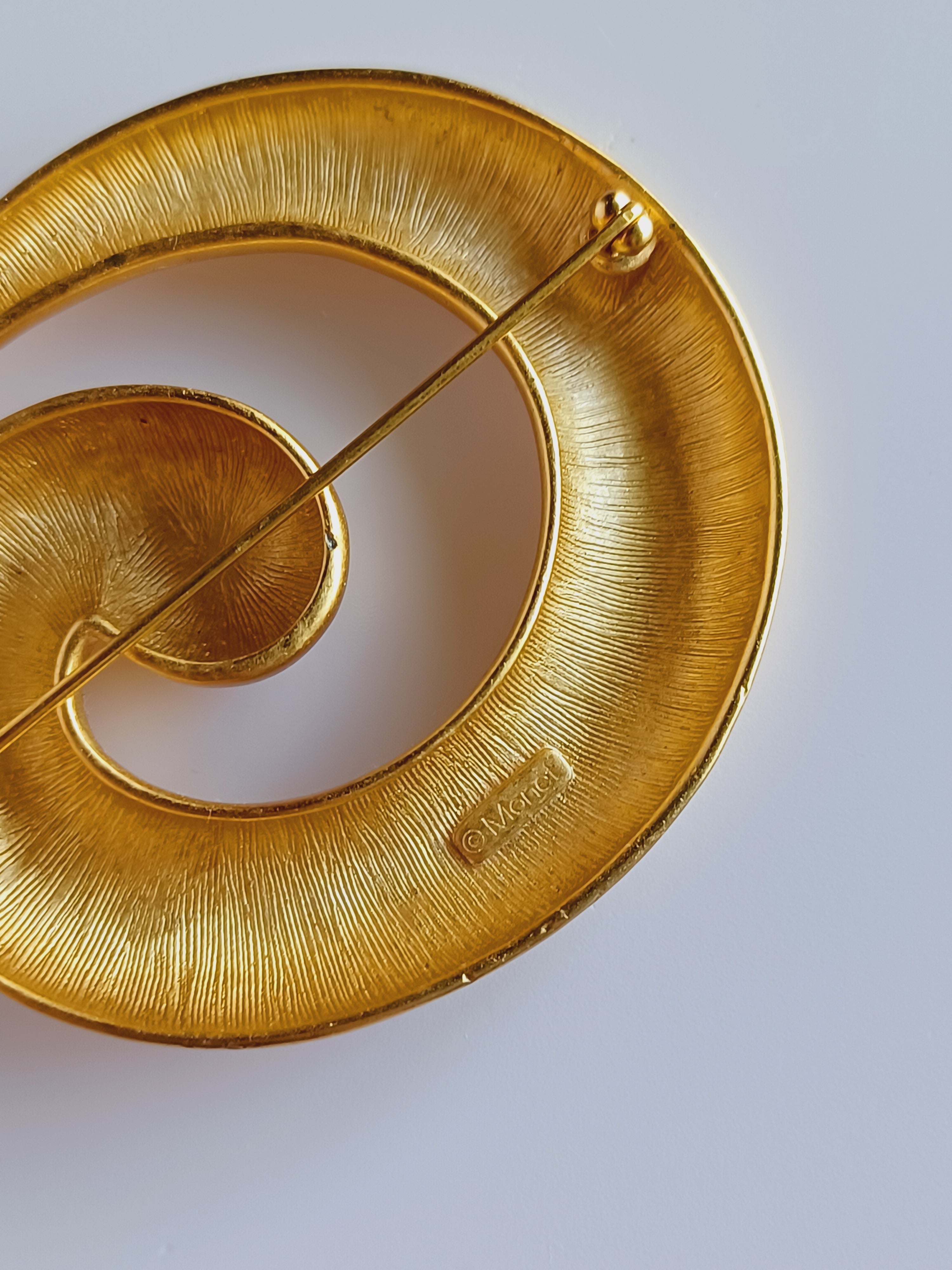 70's/80's Monet Spiral Brooch