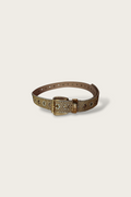 Vintage Studded Medallion Leather Belt