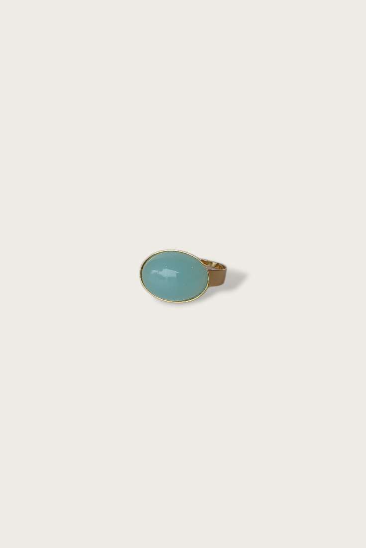 Halo Revived Glass Stone Ring