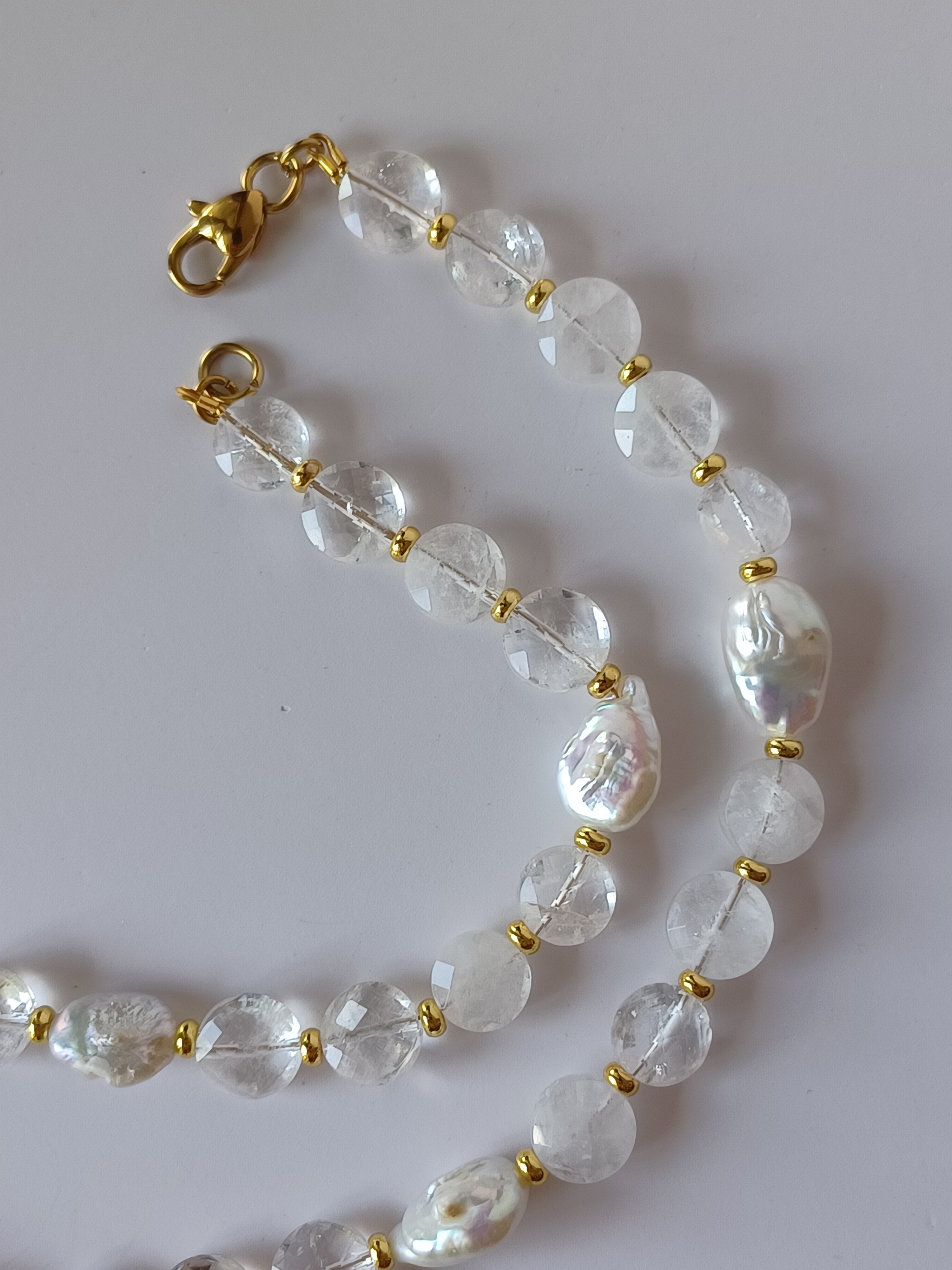 Revival Pearl and Quartz Choker Necklace