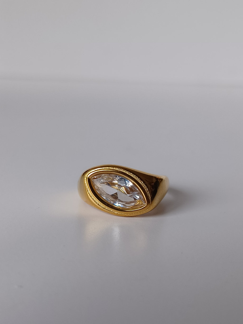 East-West Signet Ring