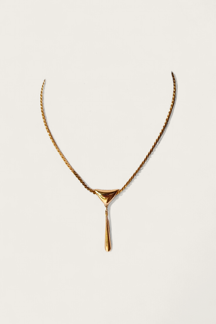 80/90's Monet Sculptural Pendant Necklace