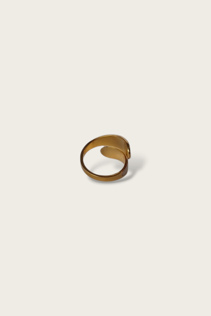 Dual Colored Enamel Wrap Ring