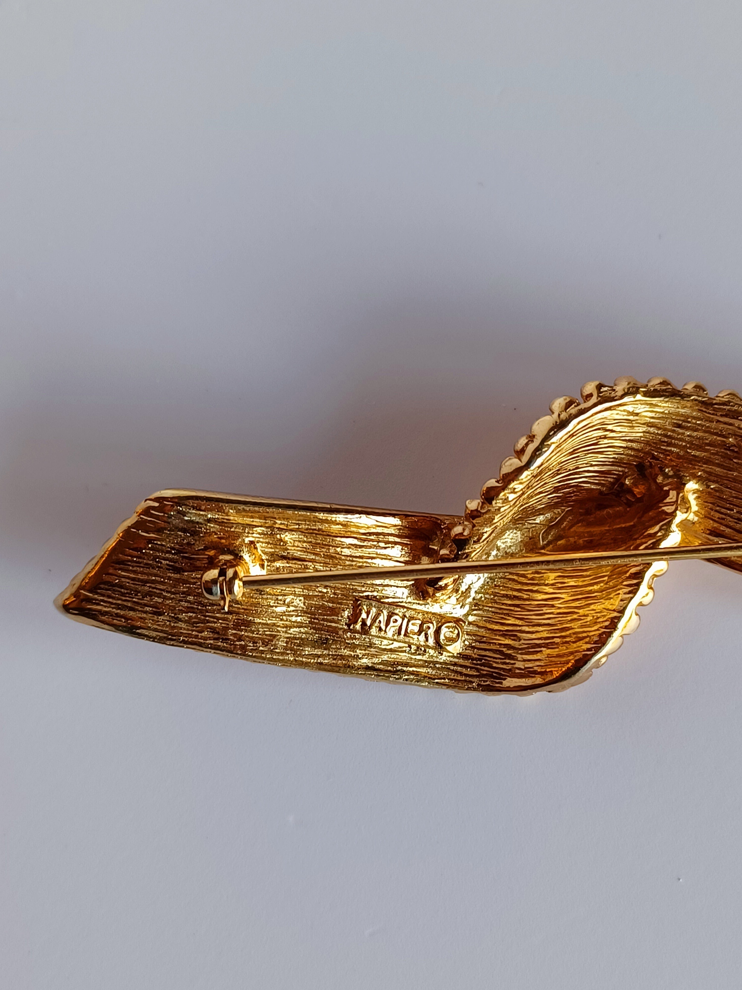 60's/70's Napier Ribbon Brooch