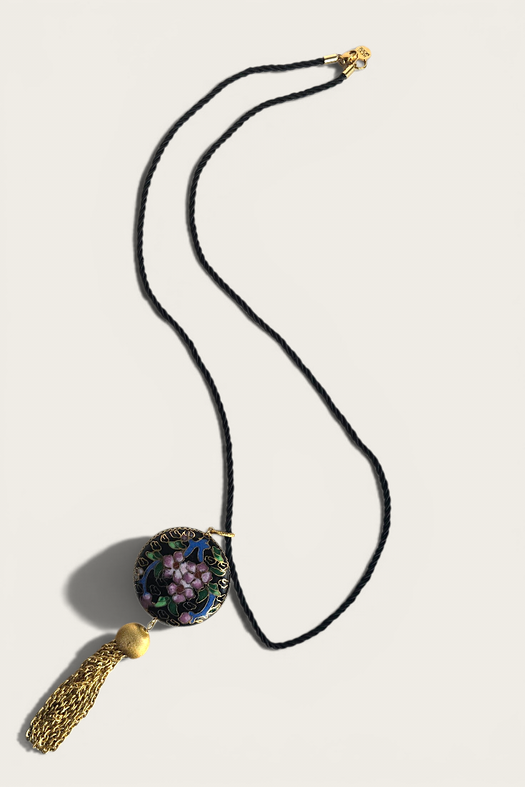 Revived Flora Tassel Pendant Necklace