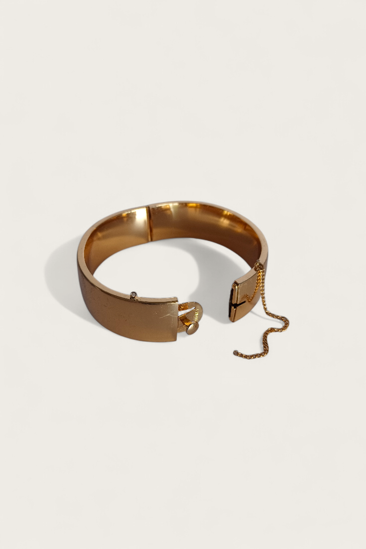 Vintage Monet Polished Hinge Bracelet