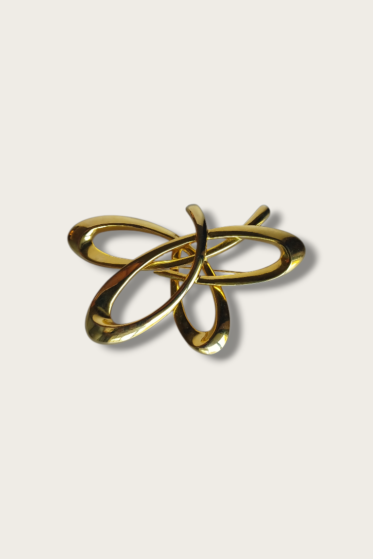 Vintage Layered Loop Brooch