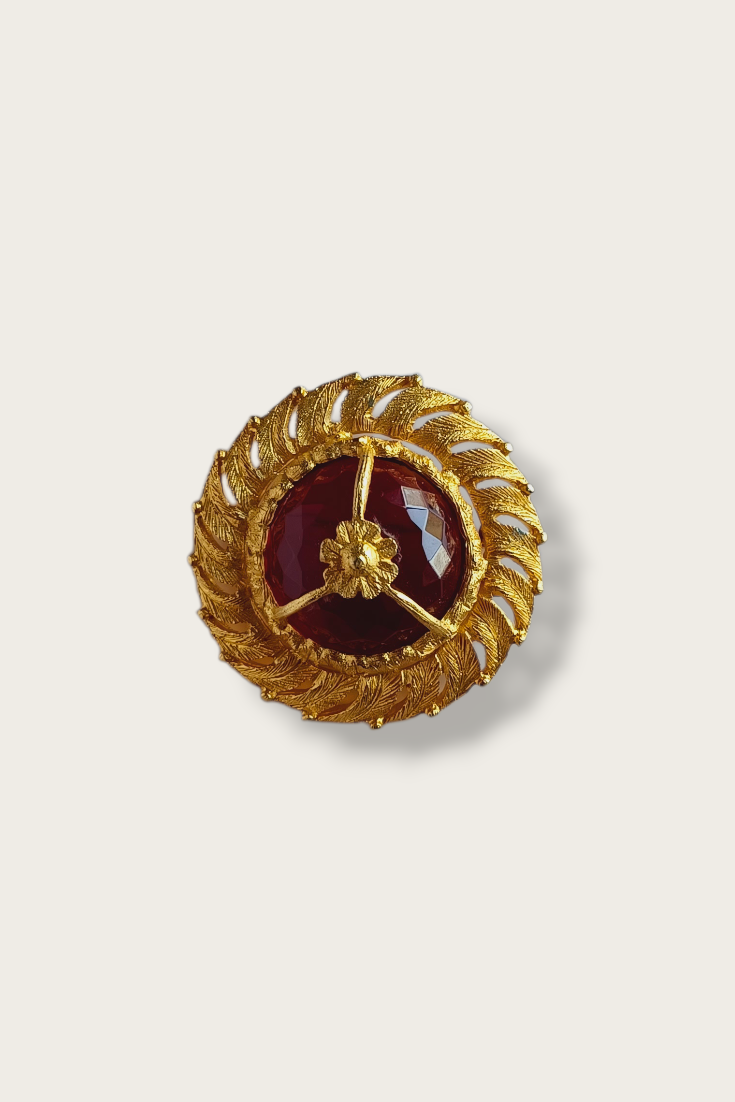 50's Regal Ruby Brooch