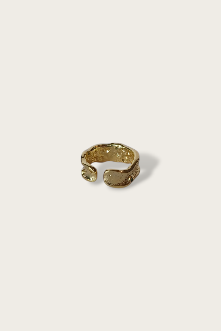 Green Gemstone Vermeil Ring