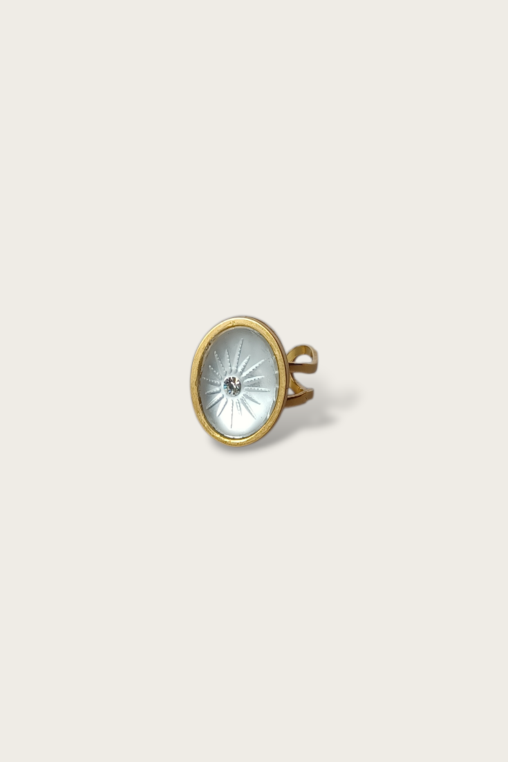 Ophelia Glass Stone Ring