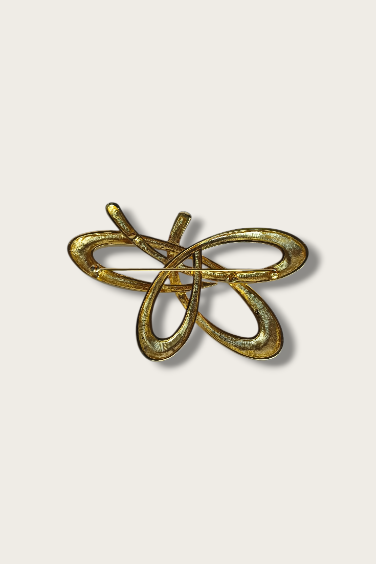 Vintage Layered Loop Brooch