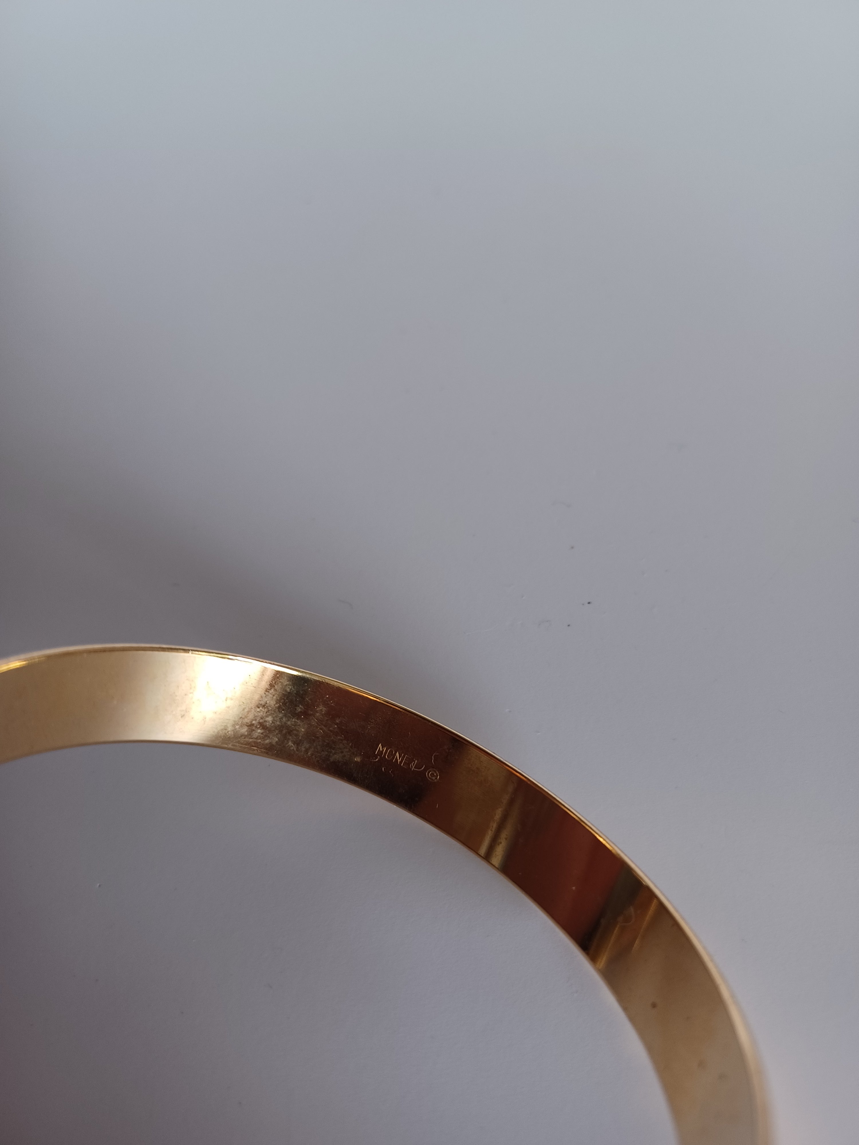 Vintage Monet Crisscross Bangle Bracelet