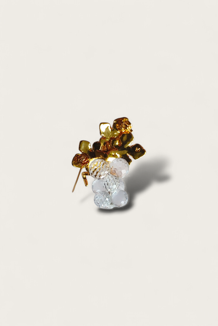 Vintage Swarovski Crystal Grape Cluster Brooch