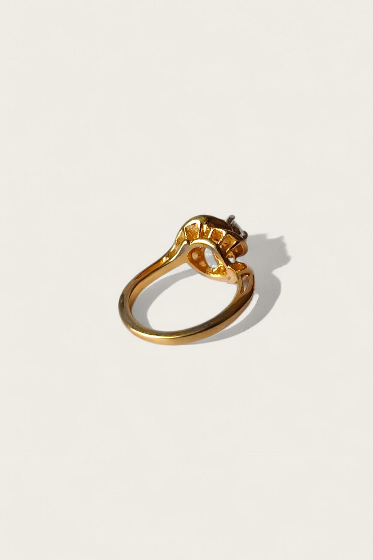 70/80's Park Lane Floral Swirl Ring