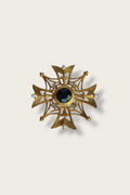 80's Maltese Cross Brooch