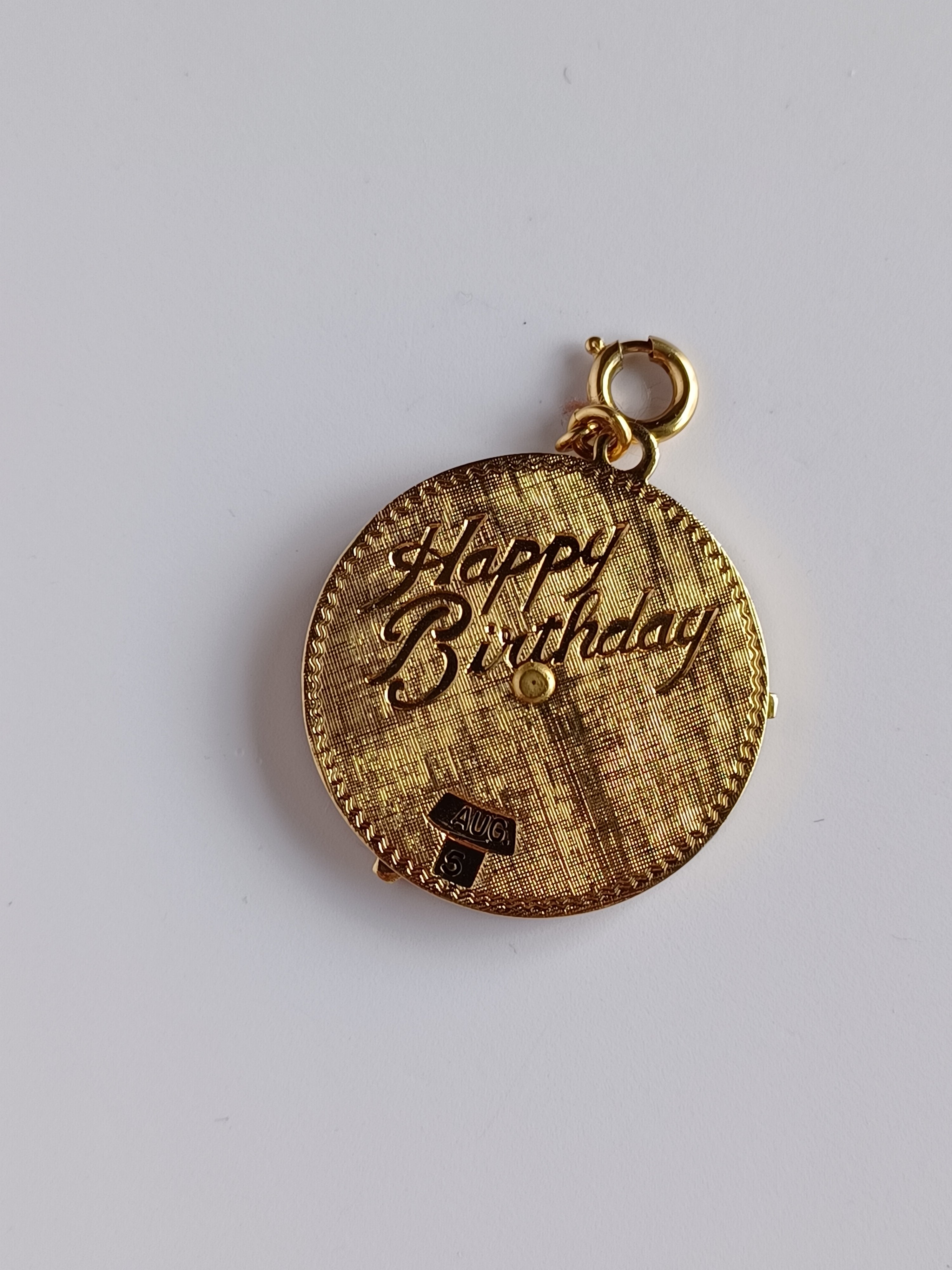 Vintage Happy Birthday Clasp Charm