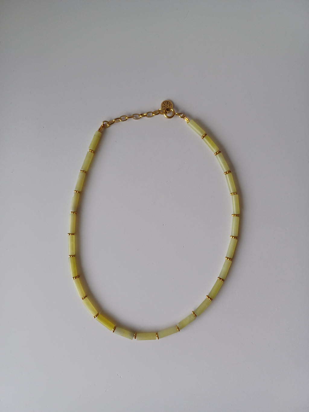 Lila Lemon Jade Necklace