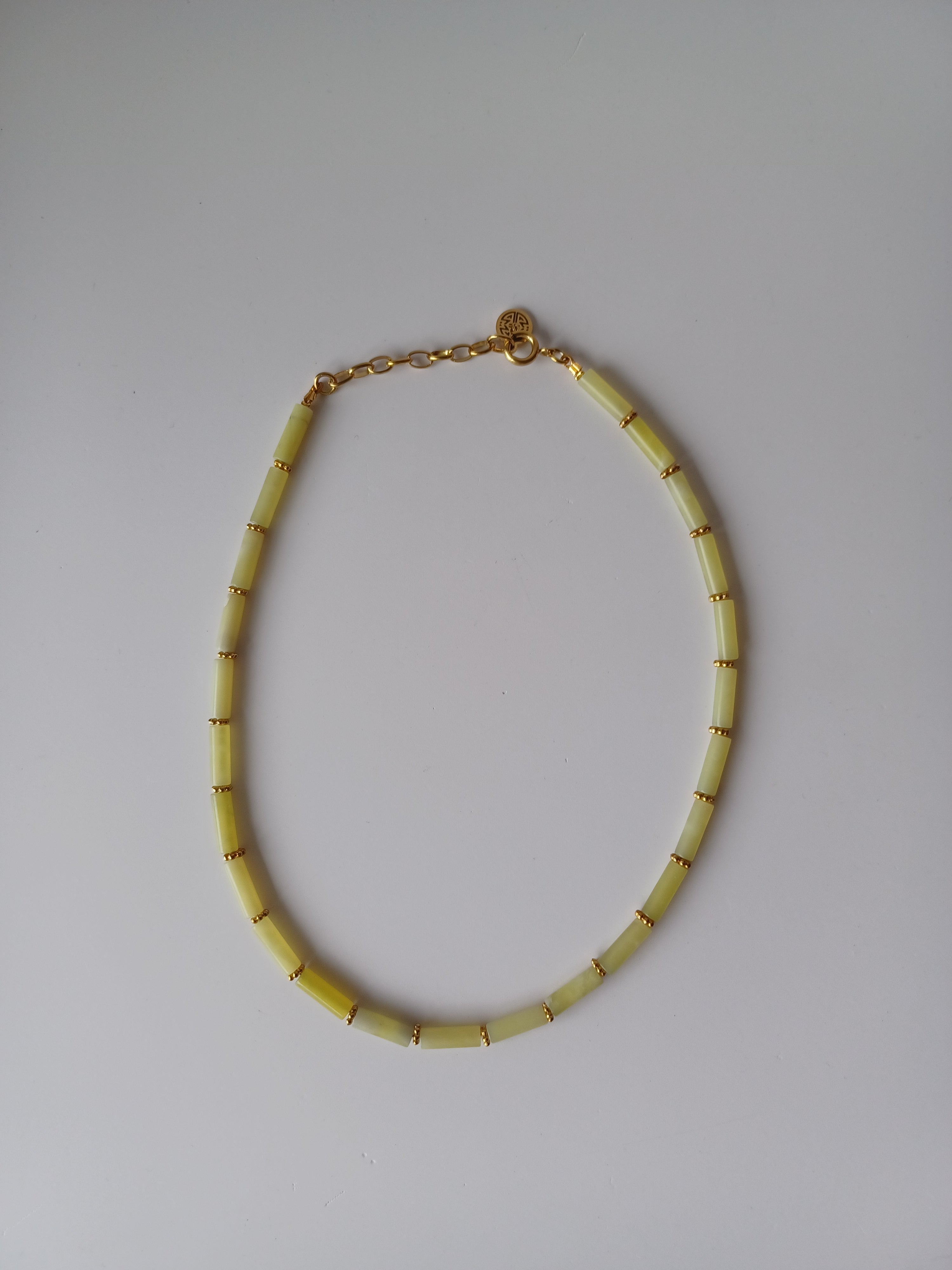 Lila Lemon Jade Necklace