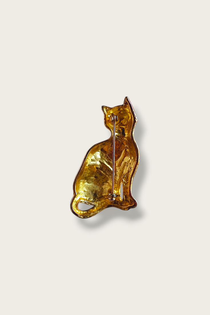 Vintage Cat Brooch