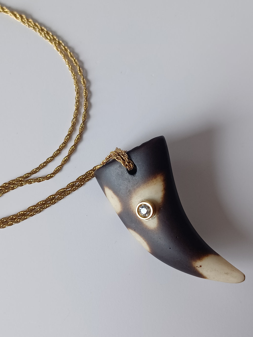 Revival Resin Horn Necklace