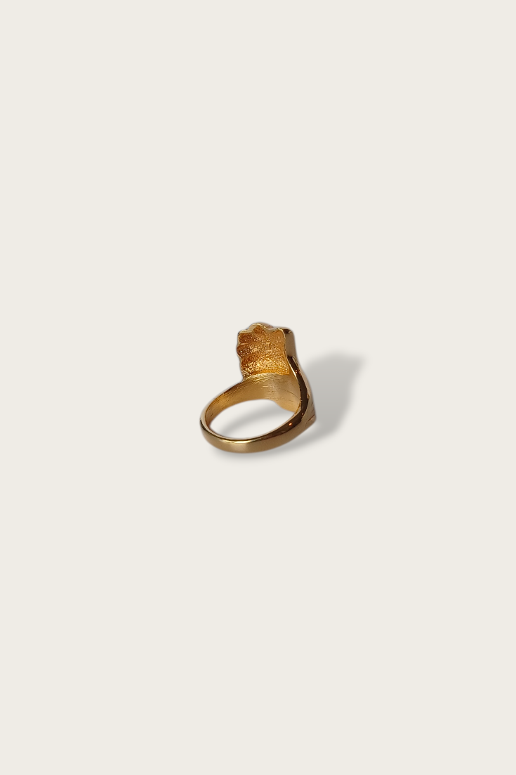 80s Sculptural Swirl Ring