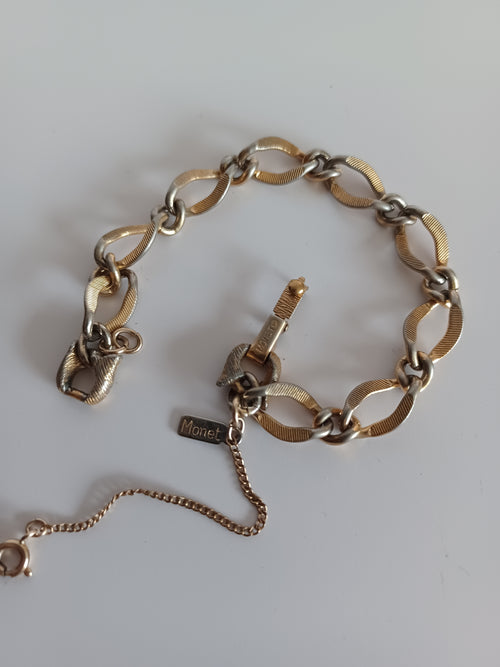 60's/70's Monet Dot Dash Bracelet