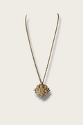 Vintage Monet Woven Medallion Necklace