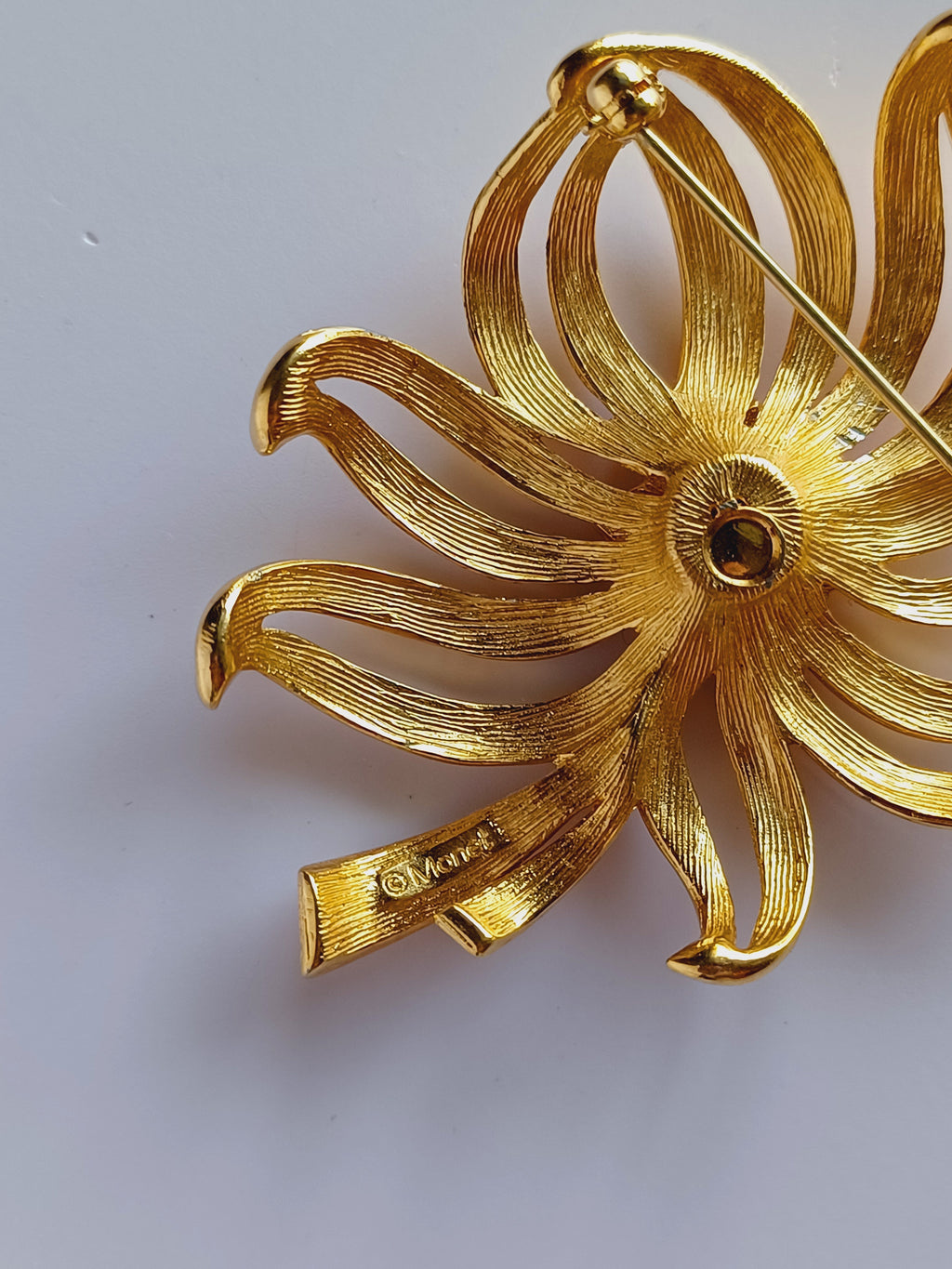 80's Monet Dahlia Brooch