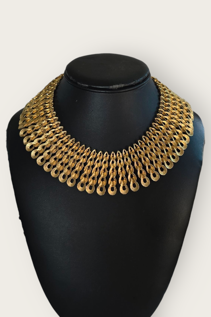 Vintage Egyptian Revival Bib Necklaces