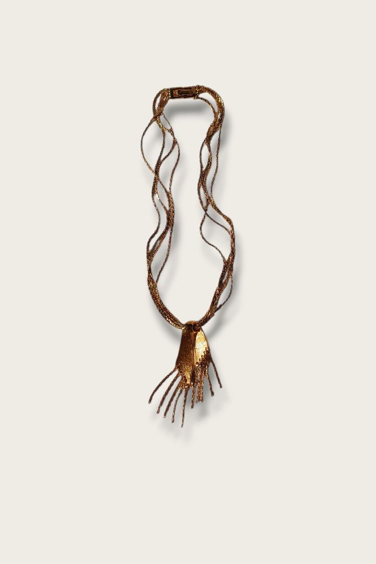 70's Monet Tassel Necklace