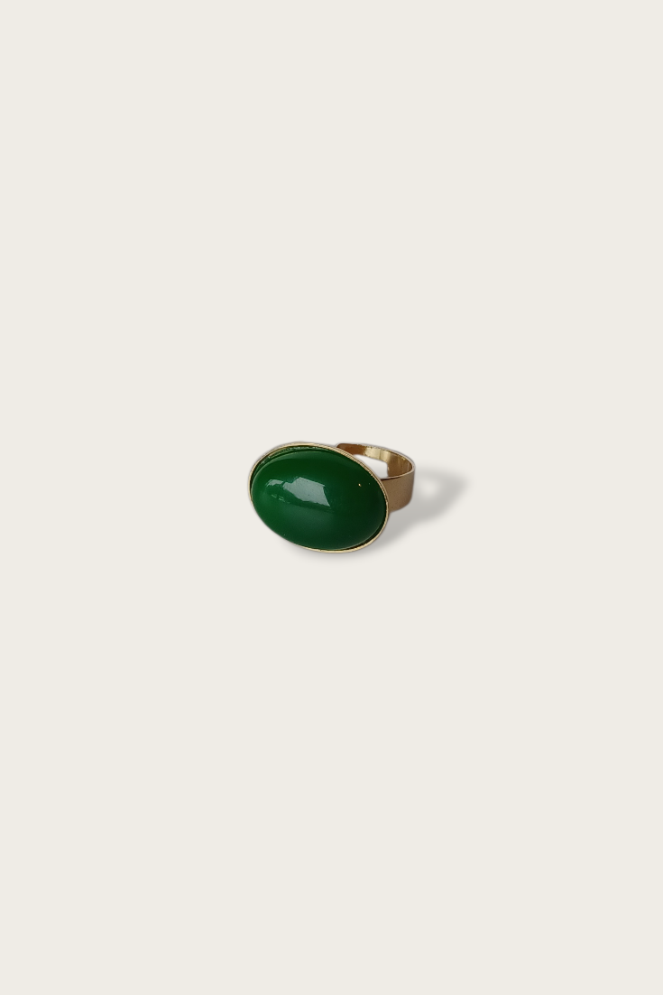 Halo Revived Glass Stone Ring