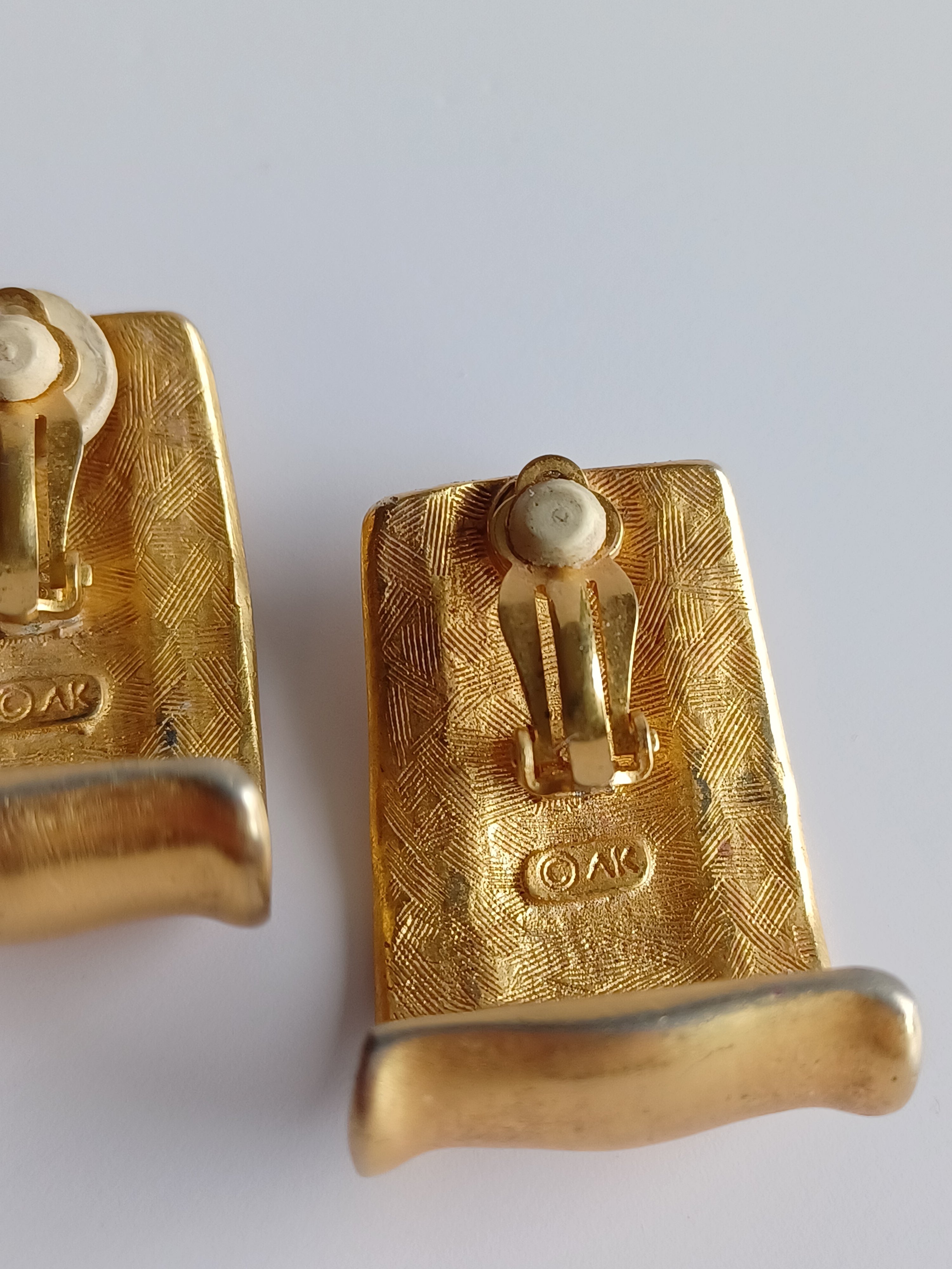 1980's Anne Klein Matte Earrings