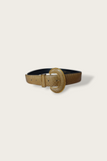 80's/90's Beige Snake Skin Belt