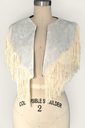 Sandra Shoulder Cape| Ivory Damask