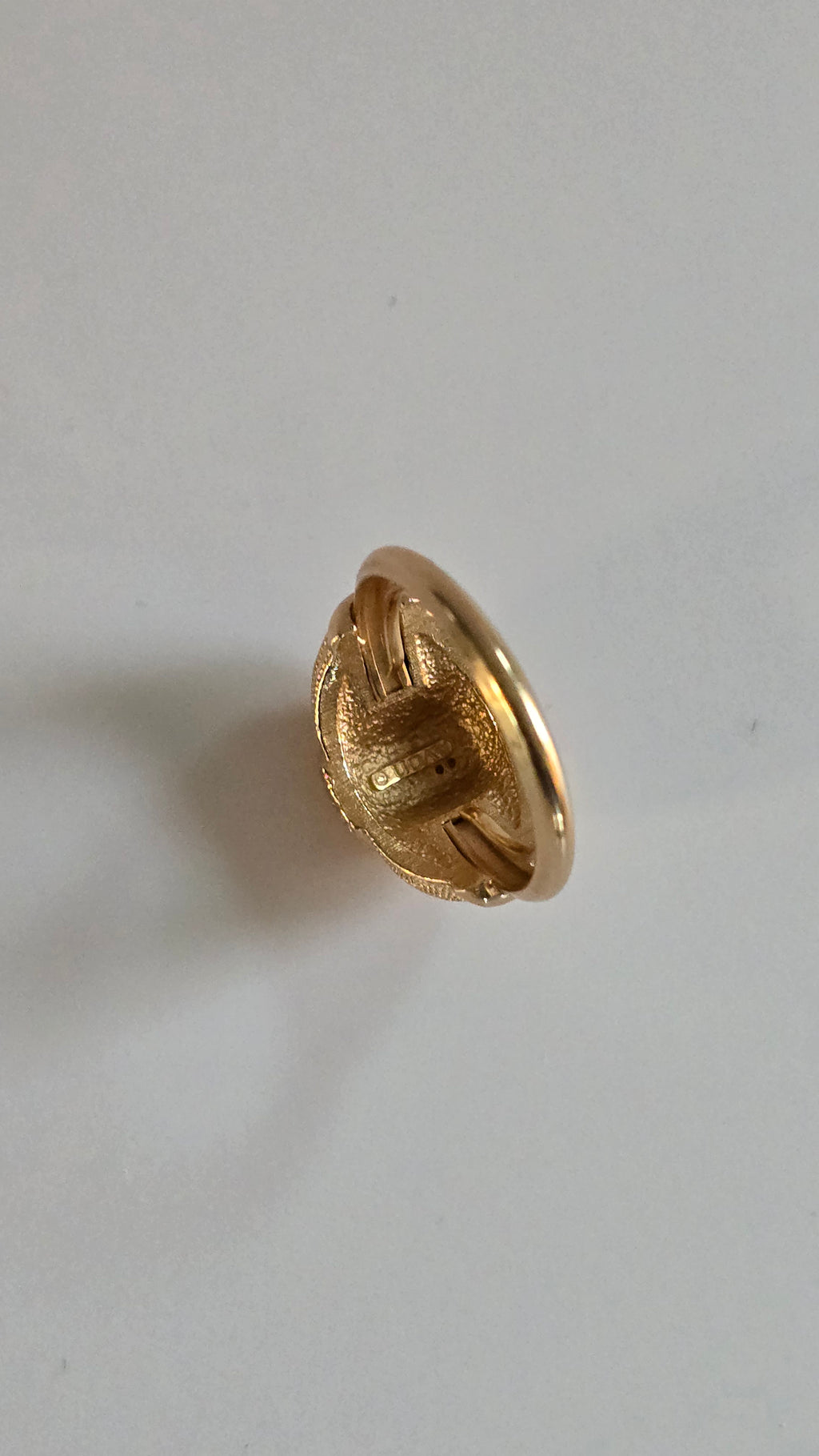 80s Textured Dome Ring
