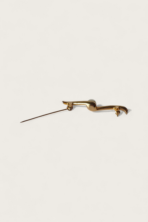 60's Curved Pearl Brooch