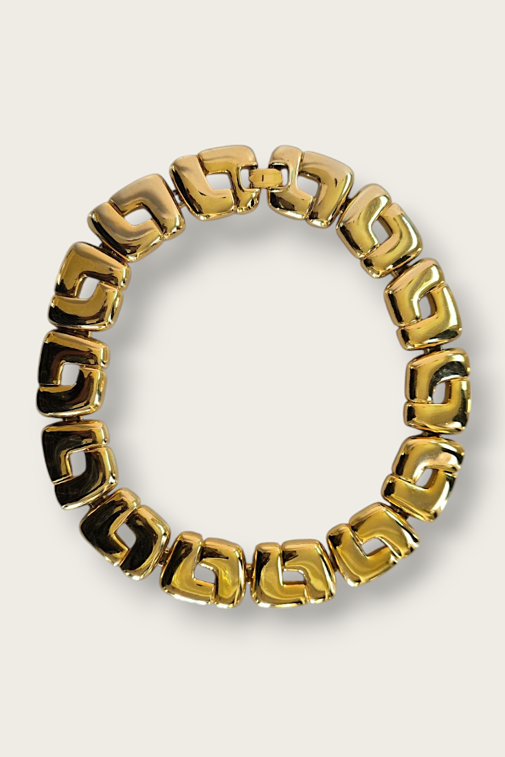 Vintage 80s Chunky Collar Necklace