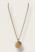 50/60's Oval Filigree Locket Necklace