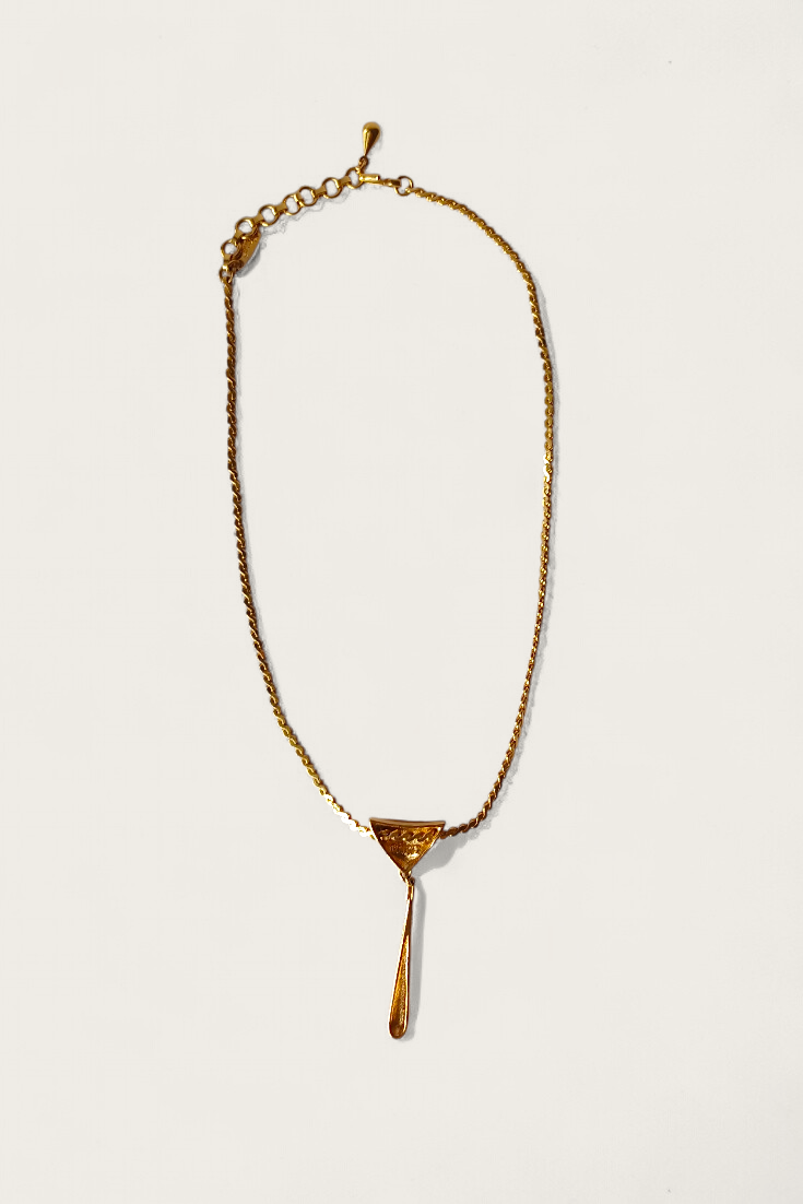 80/90's Monet Sculptural Pendant Necklace