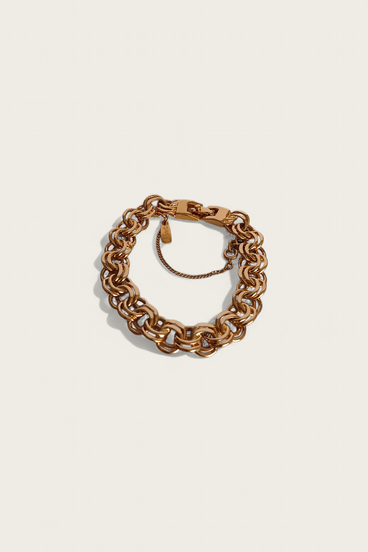 Vintage Monet Double Link Bracelet