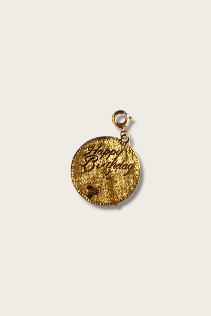 Vintage Happy Birthday Clasp Charm