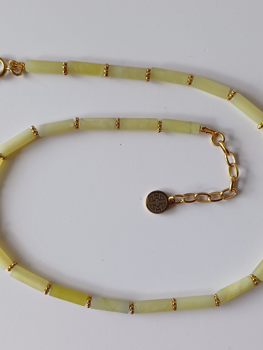 Lila Lemon Jade Necklace