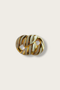 80's/90's White Enamel Knot Brooch