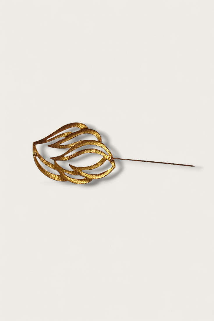 Vintage Monet Abstract Flame Brooch