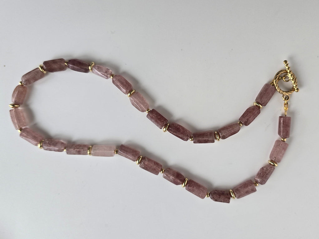 Tula Strawberry Quartz Necklace