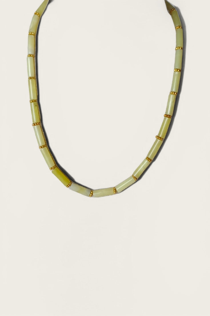 Lila Lemon Jade Necklace